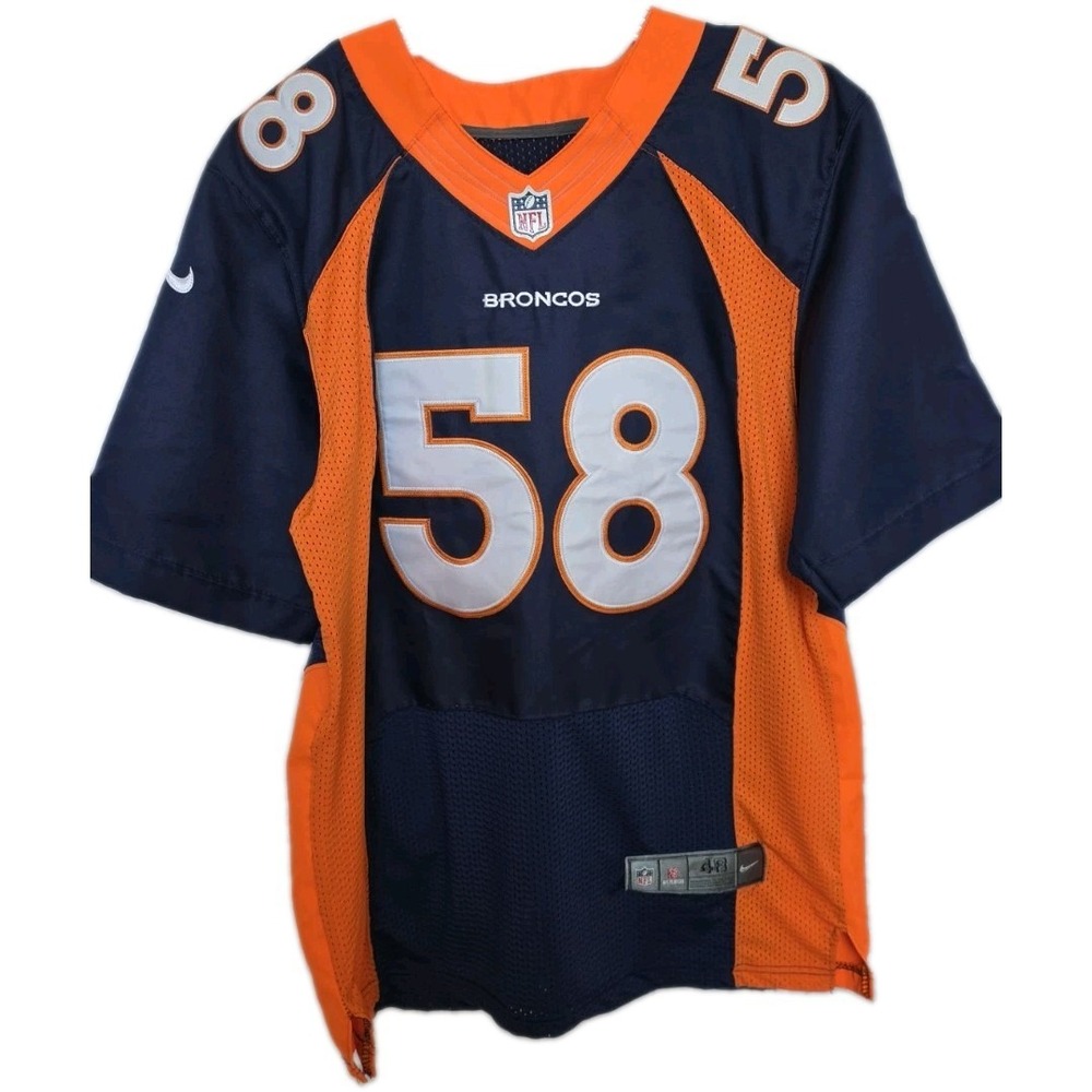 Nike Denver Broncos Von Miller #58 NFL On Field Jersey SZ 48 Large